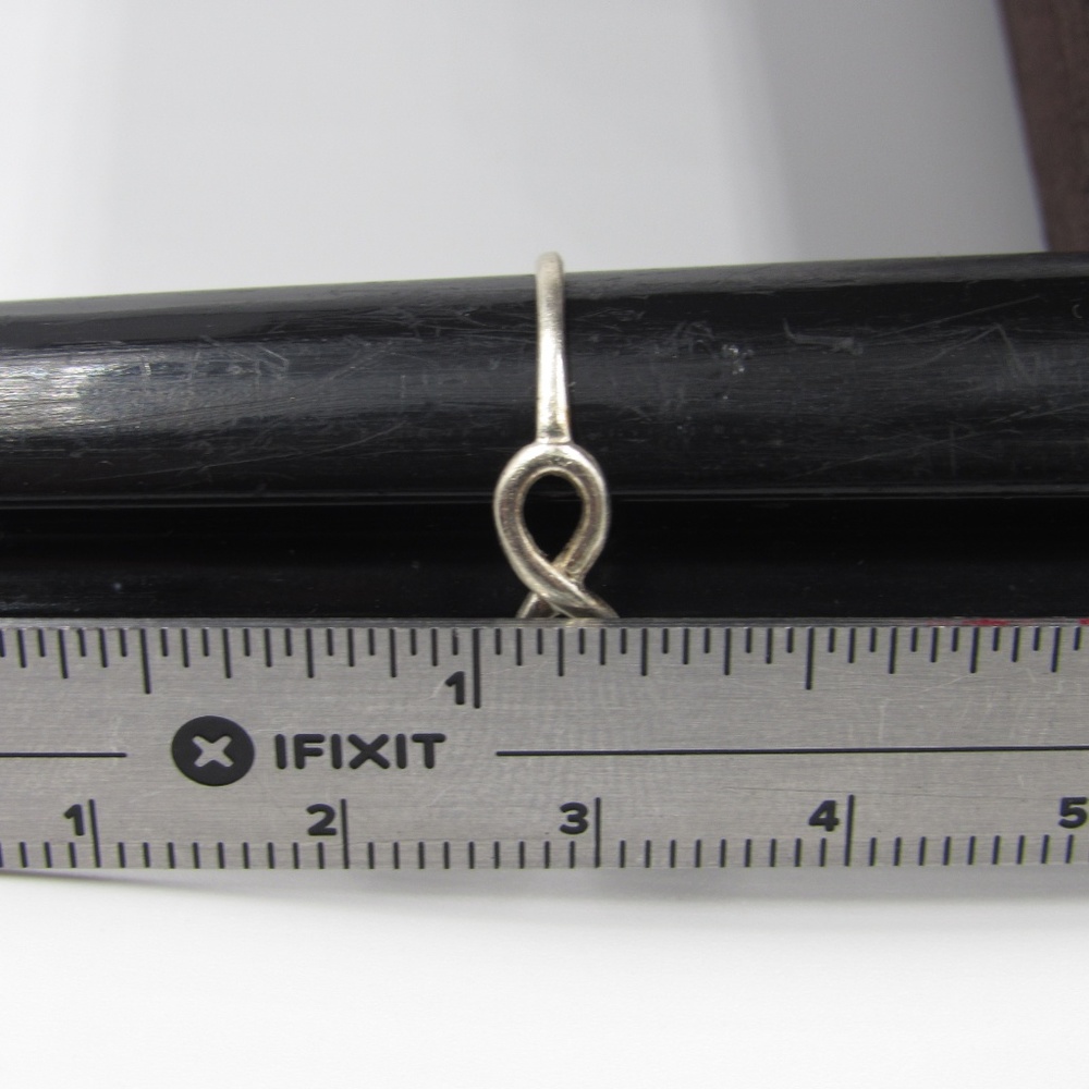 Size 5.75 Sterling Silver Dainty Infinity Band - Picture 5 of 6